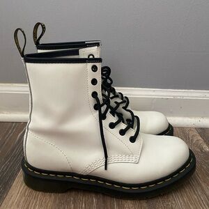 NWOT white Doc Marten boots